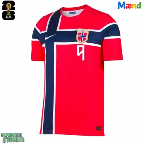 Norge Erling Haaland #9 Replika Hjemmebanetrøje VM 2026 Kortærmet